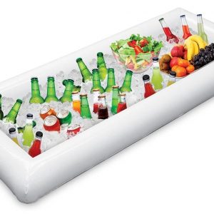 Jasonwell Inflatable Serving Bars Ice Buffet Salad Serving Trays Food Drink Holder Cooler Containers Indoor Outdoor BBQ Picnic Pool Party Supplies Beach Luau Hawaiian Tropical Cooler