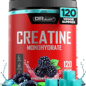 99.99% Creatine Monohydrate Gummies More 15% Strength, 5X Energy & Muscle Support Pre-Workout Complex Creatine for Women & Men with 5000mg Creatine, L-Taurine, B12, Mg and K, Vegan