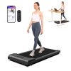 Lichico Walking Pad Under Desk Treadmill，Portable Small Treadmills for Home and Office，Super Quiet Brushless Motorized Walking Jogging Running Machine with Remote Control
