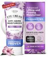 LilyAna Naturals Eye Cream for Dark Circles and Puffiness, Anti Aging Under Eye Cream for Wrinkles and Bags helps Improve Dryness; for Sensitive Skin (Bottle, 1.0 Ounce (Pack of 1))