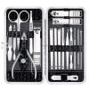 Nail Clippers Set Fingernail and Toenail Clipper Cutters Men's Accessories,Manicure Pedicure Kit Professional Grooming Kits,Nail Care Tools with Travel Case Gifts for Men Women
