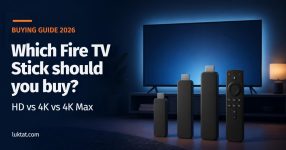 Which Fire TV Stick should you buy: illustration of three streaming sticks and a remote in front of a TV