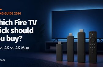 Which Fire TV Stick should you buy: illustration of three streaming sticks and a remote in front of a TV