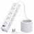 15Ft Extension Cord with Multiple Outlets, Addtam Flat Plug Power Strip Surge Protector with 15 Ft Long Cord,12 Outlet 3 USB Ports (2USB C), Desk Charging Station for Home College Dorm Room Essentials