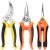 EWPJDK 3 Pack Garden Pruning Shears, Stainless Steel Shears, Gardening Shears, Scissors, Garden Clippers, Pruning Snips, Pruning Shears for Gardening Tools