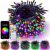 YIQU Smart Color Changing Halloween Lights, 66 FT 200 LED RGB Christmas String Lights with Remote App Control & Timer, Music Sync Multiple Modes Twinkle Light Waterproof Indoor Outdoor Decor